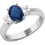 Picture of An exquisite Sapphire & diamond ring in platinum