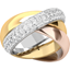 Picture of A spectacular ladies 3 band Russian wedding ring in 18ct white gold