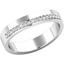 Picture of A Round Brilliant Cut diamond set wedding ring in 18ct white gold