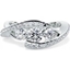 Picture of A beautiful diamond three stone diamond ring with shoulder stones in 18ct white gold