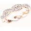 Picture of A timeless ladies plaited diamond eternity/wedding band in 18ct rose gold