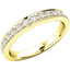 Picture of A stunning three-quarter set brilliant cut diamond eternity/wedding ring in 18ct yellow gold