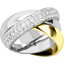 Picture of A spectacular ladies 3 band Russian wedding ring in 18ct yellow gold