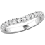 Picture of A stylish Round Brilliant Cut diamond shapped wedding/eternity ring in platinum