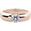 Picture of A beautiful Round Brilliant Cut solitaire diamond ring in 18ct rose gold