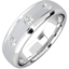 Picture of A classic Round Brilliant Cut diamond set mens ring in 18ct white gold
