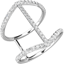 Picture of A stunning diamond ladies dress ring in platinum