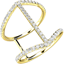 Picture of A stunning diamond ladies dress ring in 18ct yellow gold