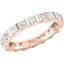 Picture of A stunning Princess Cut diamond eternity/wedding ring in 18ct rose gold