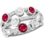 Picture of An exquisite Ruby and Diamond dress ring in platinum