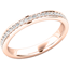 Picture of A classic Round Brilliant Cut diamond set ladies wedding/eternity ring in 18ct rose gold