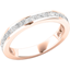 Picture of A stunning Princess Cut diamond set wedding/eternity ring in 18ct rose gold