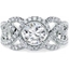 Picture of A luxurious Round Brilliant Cut diamond set ring in 18ct white gold