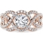Picture of A luxurious Round Brilliant Cut diamond set ring in 18ct rose & white gold