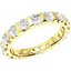 Picture of A stylish Round Brilliant Cut diamond eternity/wedding ring in 18ct yellow gold (In stock)