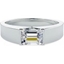 Picture of A stylish Emerald Cut solitaire diamond ring in platinum (In stock)