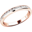 Picture of A stunning Round Brilliant Cut diamond set wedding/eternity ring in 18ct rose gold (In stock)