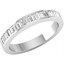 Picture of An elegant Baguette Cut diamond set eternity/wedding ring in 18ct white gold (In stock)