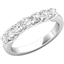 Picture of A classic Round Brilliant Cut Seven stone diamond ring in 18ct white gold