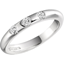 Picture of An eye catching Round Brilliant Cut diamond set ladies wedding ring in 18ct white gold (In stock)