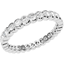 Picture of A stylish Round Brilliant Cut diamond set wedding/eternity ring in 18ct white gold (In stock)