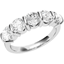 Picture of An elegant Round Brilliant Cut five stone diamond ring in platinum (In stock)