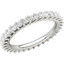Picture of A classic full set brilliant cut diamond set ladies eternity/wedding ring in 18ct white gold (In stock)