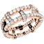 Picture of A stunning Round Brilliant Cut diamond set ladies ring in 18ct rose gold (In stock)