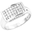 Picture of An eye catching dress/cocktail diamond ring in 18ct white gold (In stock)