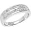 Picture of A glamorous Princess Cut dress diamond ring in 18ct white gold (In stock)