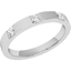 Picture of A stunning Princess Cut diamond set ladies wedding ring in 18ct white gold (In stock)