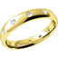 Picture of A gorgeous full set brilliant cut diamond courted ladies wedding ring in 18ct yellow gold