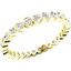 Picture of A chique Round Brilliant Cut diamond set ladies full eternity/wedding ring in 18ct yellow gold