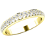 Picture of A stylish Round Brilliant Cut double row diamond set ladies wedding/eternity ring in 18ct yellow gold