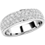 Picture of A stunning Round Brilliant Cut triple row diamond set ladies wedding/eternity ring in platinum