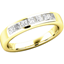 Picture of A breathtaking Princess Cut diamond eternity ring in 18ct yellow gold