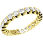 Picture of A classic Round Brilliant Cut diamond set ladies wedding ring in 18ct yellow gold (In stock)