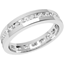 Picture of A beautiful Princess Cut diamond set wedding ring in platinum (In stock)