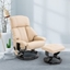 Picture of HOMCOM Recliner Sofa Electric Massage Chair Sofa 10 Massager Heat with Foot Stool - White