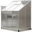 Picture of Outsunny 6 x 4FT Aluminum Lean to Garden Sun Greenhouse Enclosure Stable Outdoor Multi-Storage w/Screen 190 x 131 x 215 cm