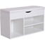 Picture of HOMCOM Wooden Shoes Cabinet Bench Hidden Storage Padded Seat Organiser Footwear