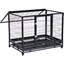 Picture of Pawhut Metal Kennel Cage W/Wheels and Crate Tray, 95Lx61.5Wx68.5H cm