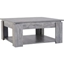 Picture of HOMCOM 2-Tier Coffee Table W/Storage Shelf, 80Lx80Wx36H cm-Wood Grain Colour