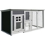 Picture of PawHut Wood Chicken Coop Hutch Small Animal Cage PC Roof w/ Run Box