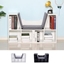 Picture of HOMCOM Six Cube Bookcase Storage Seat Unit Kids Adults Reading Home Organiser w/ Cushions