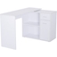 Picture of HOMCOM 180Â° Rotating Corner Computer Desk L-Shaped Table Storage Shelf Drawer Combo