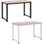 Picture of HOMCOM Computer Desk PC Writing Table Home Office Workstation Adjustable Feet Stable Work Study w/Metal Frame