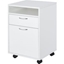 Picture of HOMCOM 60cm Home Rolling File Cabinet Mobile Printer Cart Nightstand Office Filing Organizer, White