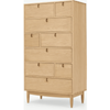 Picture of Penn Tall Multi Chest Of Drawers, Oak