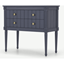 Picture of Bourbon Vintage Cabinet, Slate Blue & Brass